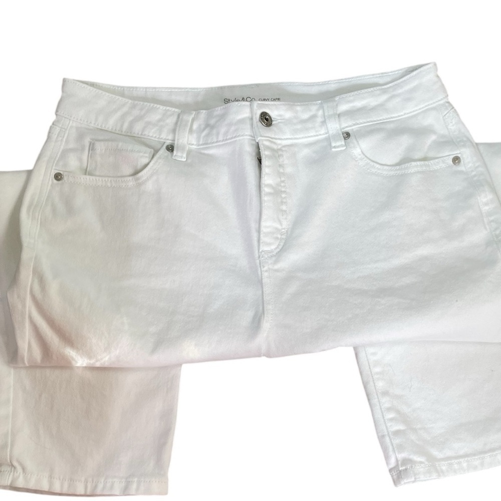 Style&Co. curvy capri, size 14, worn twice, but I didn’t like the high waist - Picture 4 of 8